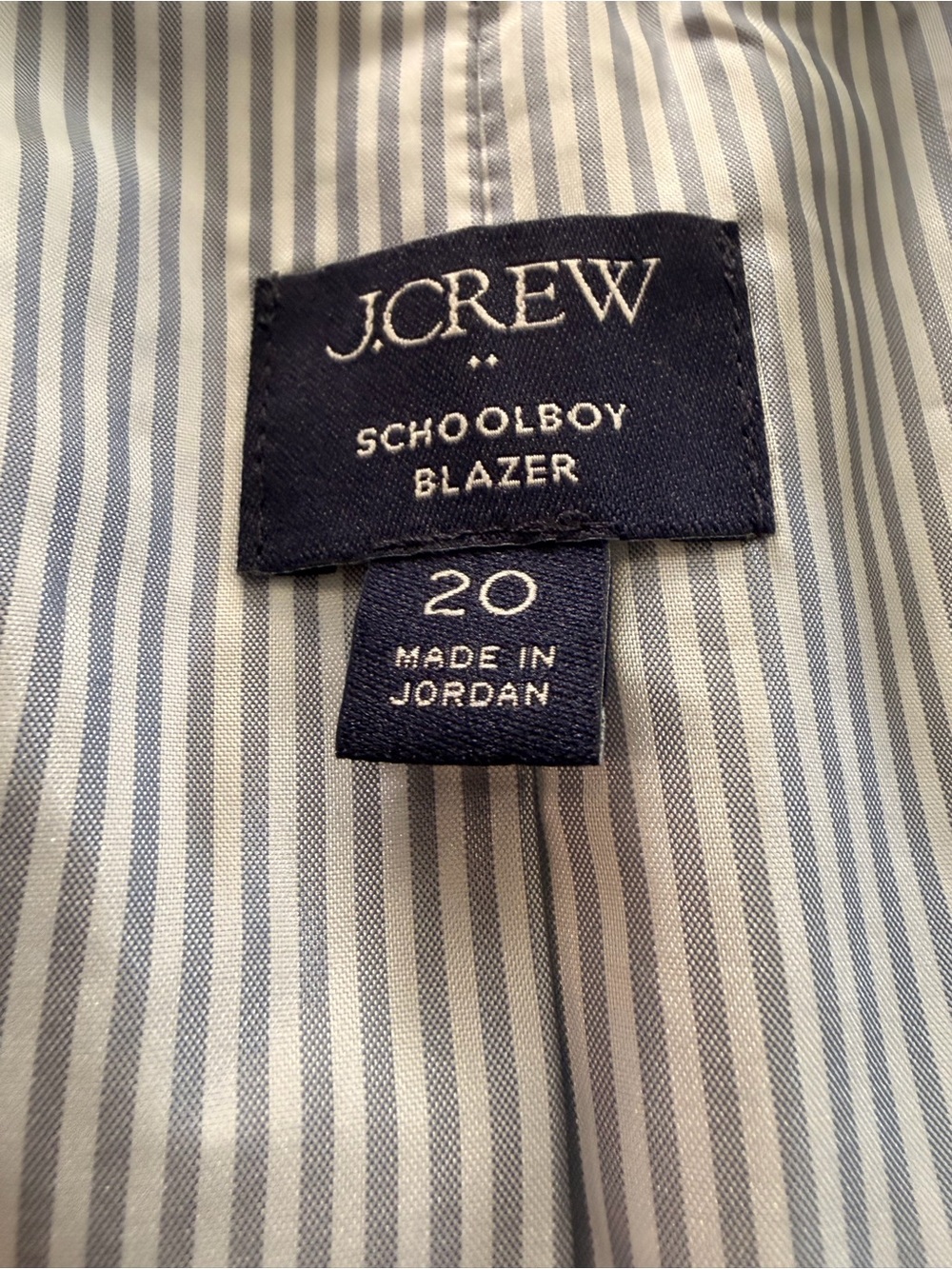 J. Crew Green Herringbone Schoolboy Blazer Wool Blend Womens Size 20 - Picture 8 of 15